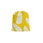 Yellow Banana Leaves Drawstring Pouch (Small)