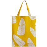 Yellow Banana Leaves Zipper Classic Tote Bag