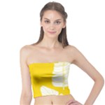 Yellow Banana Leaves Tube Top