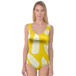 Yellow Banana Leaves Princess Tank Leotard 