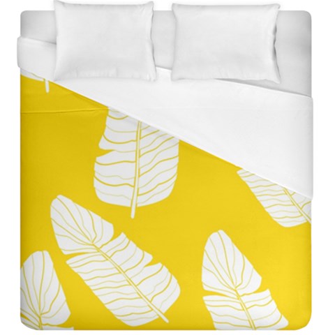 Yellow Banana Leaves Duvet Cover (King Size) from ArtsNow.com