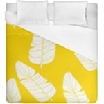 Yellow Banana Leaves Duvet Cover (King Size)