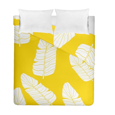 Yellow Banana Leaves Duvet Cover Double Side (Full/ Double Size) from ArtsNow.com