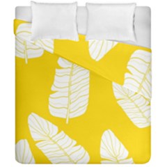 Yellow Banana Leaves Duvet Cover Double Side (California King Size) from ArtsNow.com