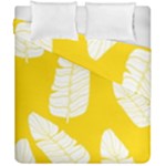 Yellow Banana Leaves Duvet Cover Double Side (California King Size)