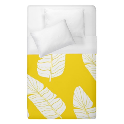 Yellow Banana Leaves Duvet Cover (Single Size) from ArtsNow.com