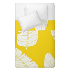 Yellow Banana Leaves Duvet Cover Double Side (Single Size) from ArtsNow.com