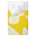 Yellow Banana Leaves Duvet Cover Double Side (Single Size)