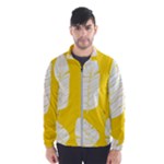 Yellow Banana Leaves Men s Windbreaker