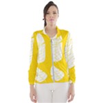 Yellow Banana Leaves Women s Windbreaker