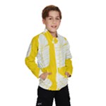 Yellow Banana Leaves Kids  Windbreaker