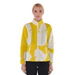 Yellow Banana Leaves Women s Bomber Jacket