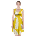 Yellow Banana Leaves Racerback Midi Dress