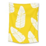 Yellow Banana Leaves Medium Tapestry