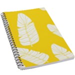 Yellow Banana Leaves 5.5  x 8.5  Notebook