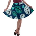 Vibrant Fall Autumn  A-line Skater Skirt