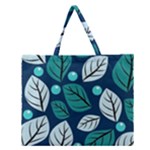 Vibrant Fall Autumn  Zipper Large Tote Bag