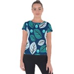 Vibrant Fall Autumn  Short Sleeve Sports Top 