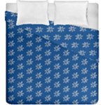 Little White Daisies  Flowers Garden Duvet Cover Double Side (King Size)