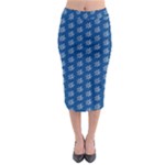 Little White Daisies  Flowers Garden Midi Pencil Skirt