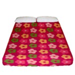 Little Flowers Garden   Fitted Sheet (Queen Size)