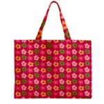 Little Flowers Garden   Zipper Mini Tote Bag