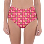 Little Flowers Garden   Reversible High-Waist Bikini Bottoms