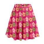 Little Flowers Garden   High Waist Skirt