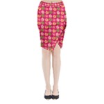 Little Flowers Garden   Midi Wrap Pencil Skirt