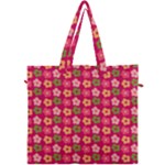 Little Flowers Garden   Canvas Travel Bag