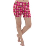 Little Flowers Garden   Lightweight Velour Yoga Shorts