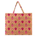 The Cutest Harvest   Zipper Large Tote Bag