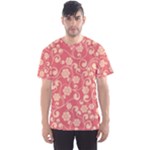 Pink Floral Wall Men s Sport Mesh Tee