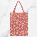 Pink Floral Wall Classic Tote Bag