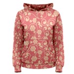 Pink Floral Wall Women s Pullover Hoodie