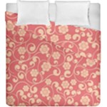 Pink Floral Wall Duvet Cover Double Side (King Size)