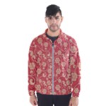 Pink Floral Wall Men s Windbreaker