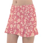 Pink Floral Wall Classic Tennis Skirt