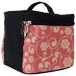 Pink Floral Wall Make Up Travel Bag (Big)