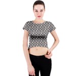 Little Spring Blossom  Crew Neck Crop Top