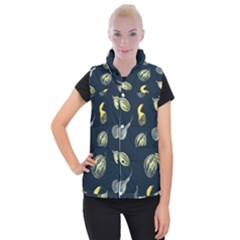 Vintage Vegetables Zucchini Women s Button Up Vest from ArtsNow.com