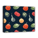 Vintage Vegetables  Canvas 14  x 11  (Stretched)