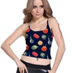 Vintage Vegetables  Spaghetti Strap Bra Top