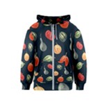 Vintage Vegetables  Kids  Zipper Hoodie