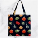 Zipper Grocery Tote Bag 