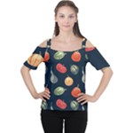 Vintage Vegetables  Cutout Shoulder Tee