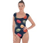 Vintage Vegetables  Short Sleeve Leotard 