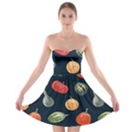 Vintage Vegetables  Strapless Bra Top Dress