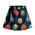 Vintage Vegetables  Mini Flare Skirt