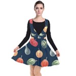 Vintage Vegetables  Plunge Pinafore Dress